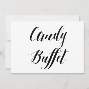 Calligraphy Style "Candy Buffet" Wedding Sign