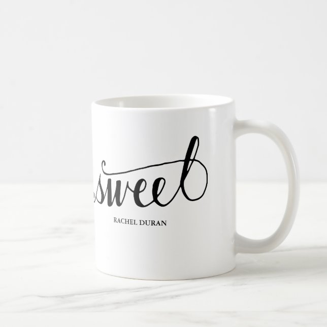 calligraphy sweet coffee mug (Right)