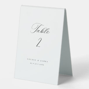 Calligraphy Table Numbers Wedding Table Tent Sign