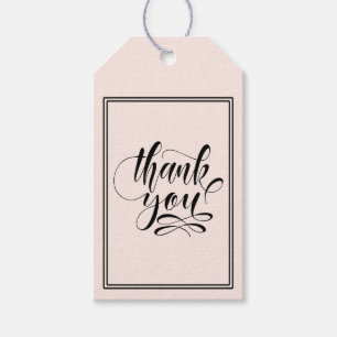 Calligraphy Thank You in Any Colour Gift Tags