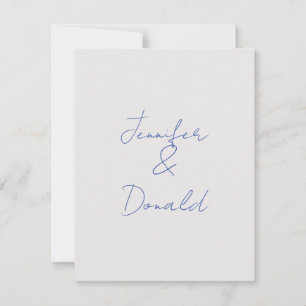 Calligraphy trendy classical plain personal names card