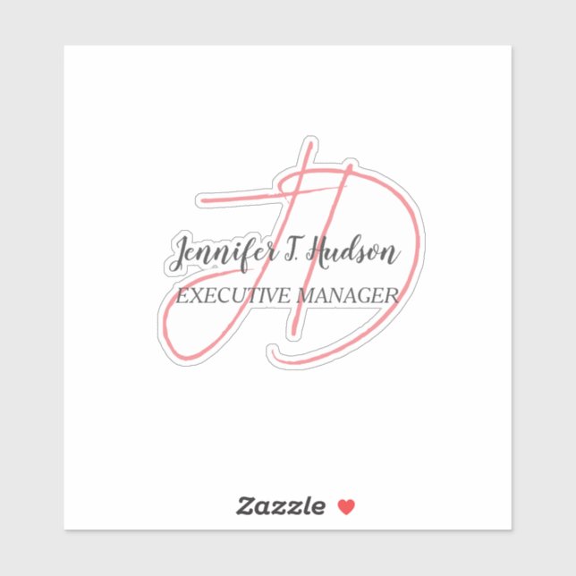 Calligraphy trendy classical script monogram (Sheet)