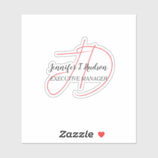 Calligraphy trendy classical script monogram
