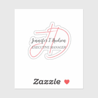 Calligraphy trendy classical script monogram