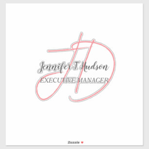 Calligraphy trendy classical script monogram