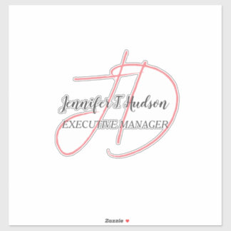 Calligraphy trendy classical script monogram