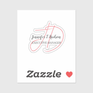 Calligraphy trendy classical script monogram