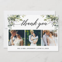 Calligraphy Watercolor Greenery Wedding 3 Photo