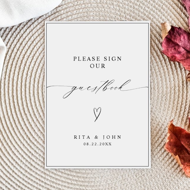 Calligraphy Wedding Please Sign Our Guestbook Sign (Creator Uploaded)