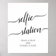 Calligraphy Wedding "Selfie Station" Sign