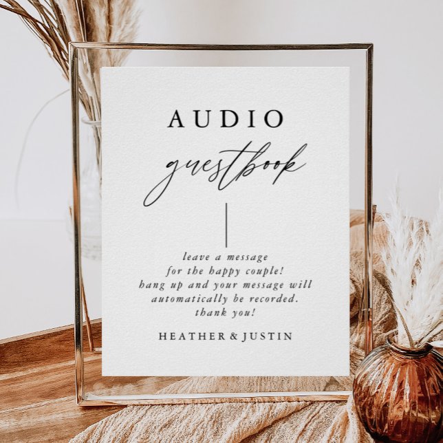 Calligraphy Wedding Telephone Guestbook Sign (Creator Uploaded)