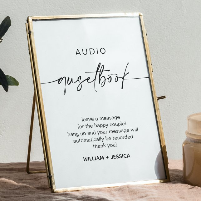 Calligraphy Wedding Telephone Guestbook Sign (Creator Uploaded)