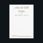 Calligraphy Wedding Well Wishes & Advice Card<br><div class="desc">This is Beautiful elegant calligraphy wedding well wishes and advice card. This is perfect for your simple, whimsical boho rainbow summer wedding. It is perfect as wedding place cards, business cards and more. It is perfect for a modern wedding and can be used for any event. This advice cards can...</div>
