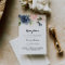 Calligraphy Winter Floral Wedding Reception