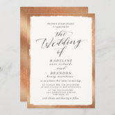 Faux Deckle Edge Paper Wedding Invitation Template