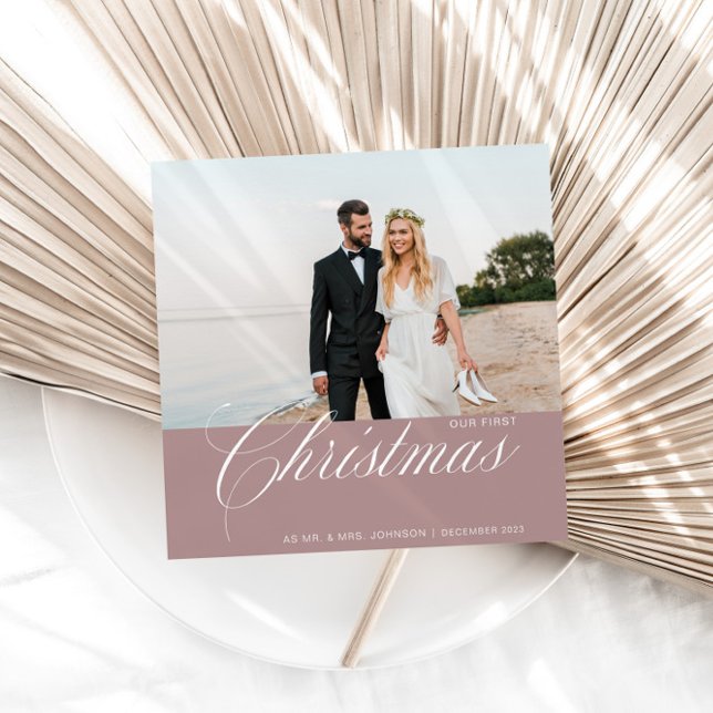 CalligraphyPhoto Our First Christmas Holiday Card (Creator Uploaded)