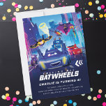 Calling All Batwheels™ Kids Birthday  Invitation<br><div class="desc">Rev up your little one’s celebration with this customisable "Calling All Batwheels™" Kids Birthday Invitation! Featuring a vibrant Batwheels™ design with bold,  dynamic text,  this invitation sets the stage for a fun-filled superhero-themed party. Personalise it with all your event details to make it truly unique and exciting.</div>