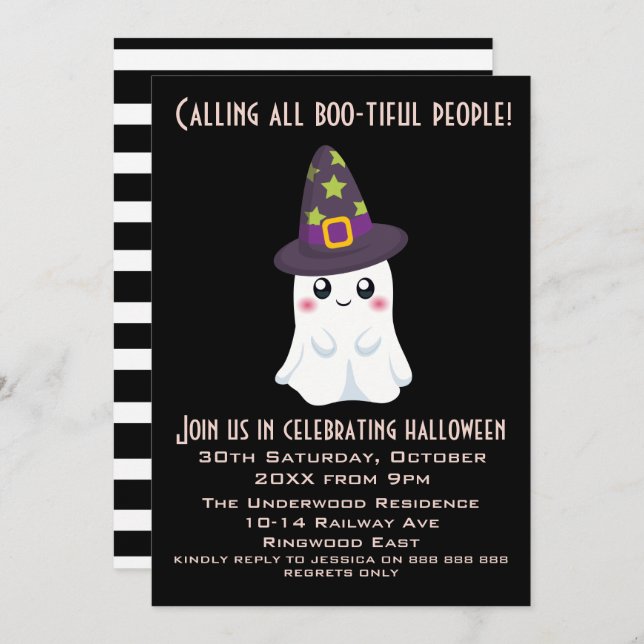 CALLING ALL BOOTIFUL PEOPLE INVITATION (Front/Back)