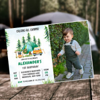 Calling All Campers 1st Birthday Camping Photo 