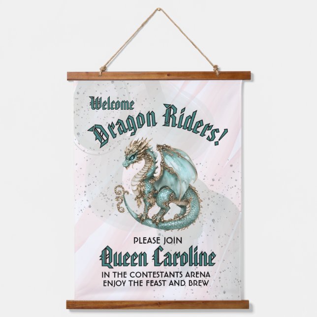 Calling All Dragon Riders Birthday  Hanging Tapestry (Front)