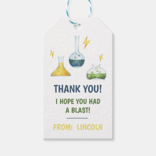 Calling all Mad Scientists! Science Birthday Party Gift Tags