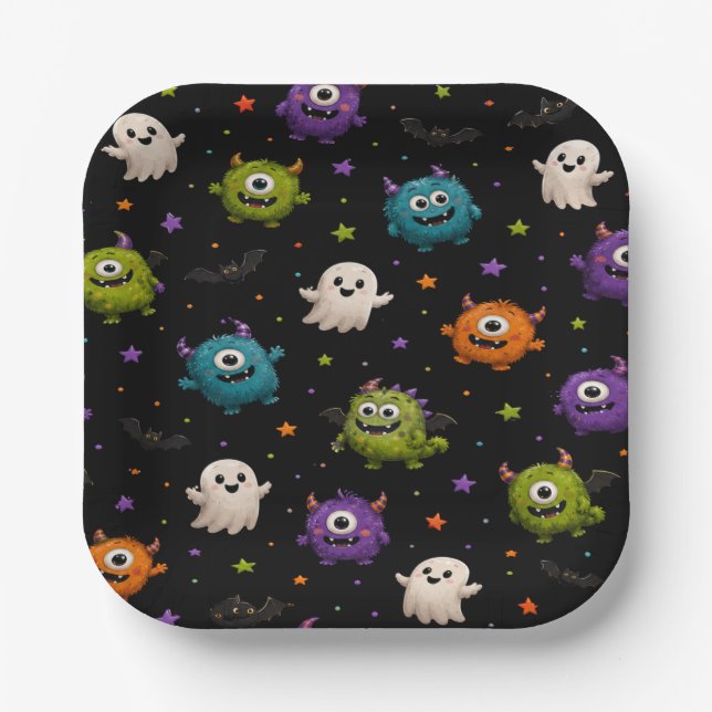 Calling All Monsters Party Plates (Front)