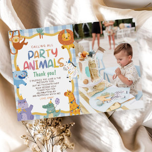 Calling All Party Animals Birthday Invitation