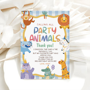 Calling All Party Animals Birthday Invitation
