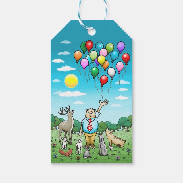 Calling All Party Animals Gift Tags (Front)