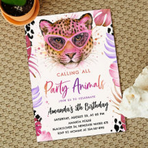 Calling All Party Animals - Leopard Birthday