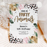 Calling All Party Animals Leopard Print Birthday  Invitation<br><div class="desc">Calling All Party Animals Leopard Print Birthday Invitation 
All designs are © PIXEL PERFECTION PARTY LTD</div>