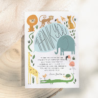 Calling All Party Animals! Modern Birthday Party 