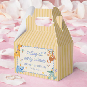 Calling All Party Animals Safari Birthday Party Favour Box