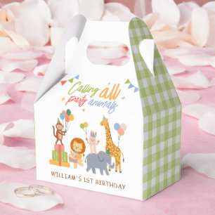 Calling All Party Animals Safari Birthday Party Favour Box