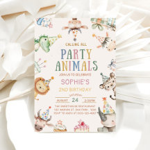 Calling All Party Animals Safari Zoo Birthday
