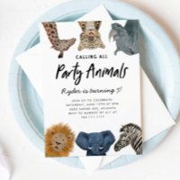 Calling All Party Animals Safari Zoo Birthday
