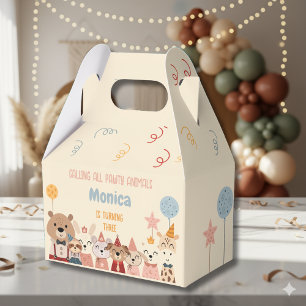 Calling all pawty animals birthday party favour box