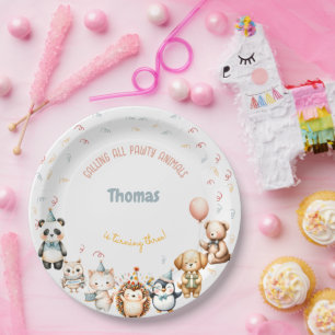 Calling all pawty animals birthday party paper plate