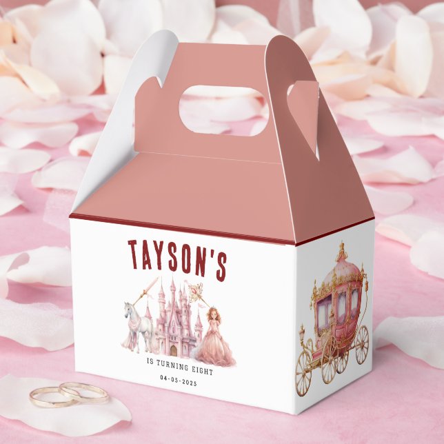 Calling All Princesses Magical Castle 8th Birthday Favour Box (Wedding)