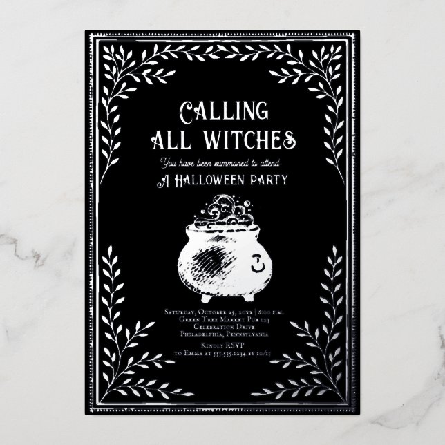 Calling All Witches Celestial Halloween Party (Front)