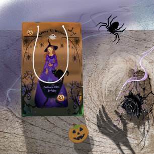Calling All Witches Halloween Birthday Medium Gift Bag