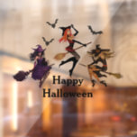 Calling All Witches Halloween Party 30Th Birthday Window Cling<br><div class="desc">Calling All Witches Halloween Party 30Th Birthday. Your Halloween birthday Party only happens once a year, so let’s celebrate in style. this funny Halloween design is an excellent choice for you, Calling All Witches is a beautifully crafted whimsical Halloween Birthday Invitation in landscape form featuring 3 witches making a brew...</div>