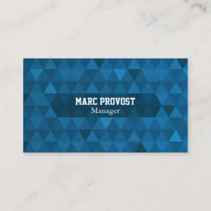 Calling card Blue Triangles