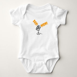 Calling Dad and Mom on microphone Baby Bodysuit