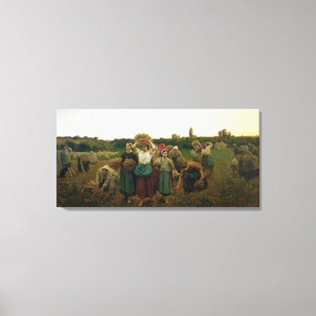 Calling in the Gleaners, 1859 Canvas Print (Front)