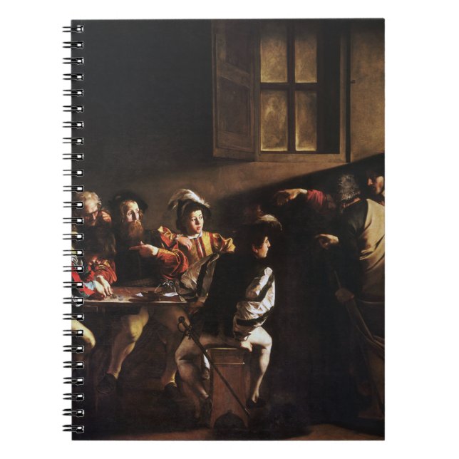 Calling Of Saint Matthew By Caravaggio Notebook (Front)