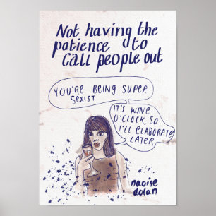 Calling people out poster