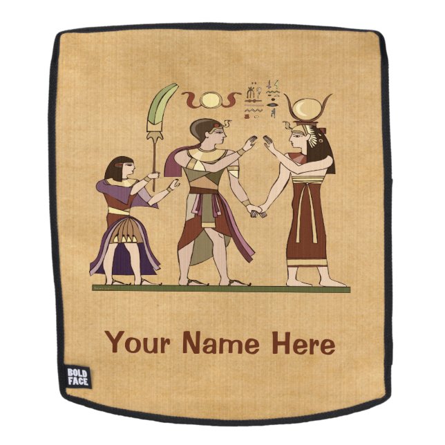 Calling to the Gods Egyptian Folk Art Backpack (Removable Face)