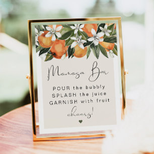 CALLIOPE Citrus Orange Clementine MOMosa Bar Poste Poster