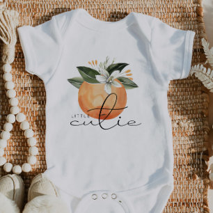 CALLIOPE Little Cutie Clementine Orange Baby Bodysuit
